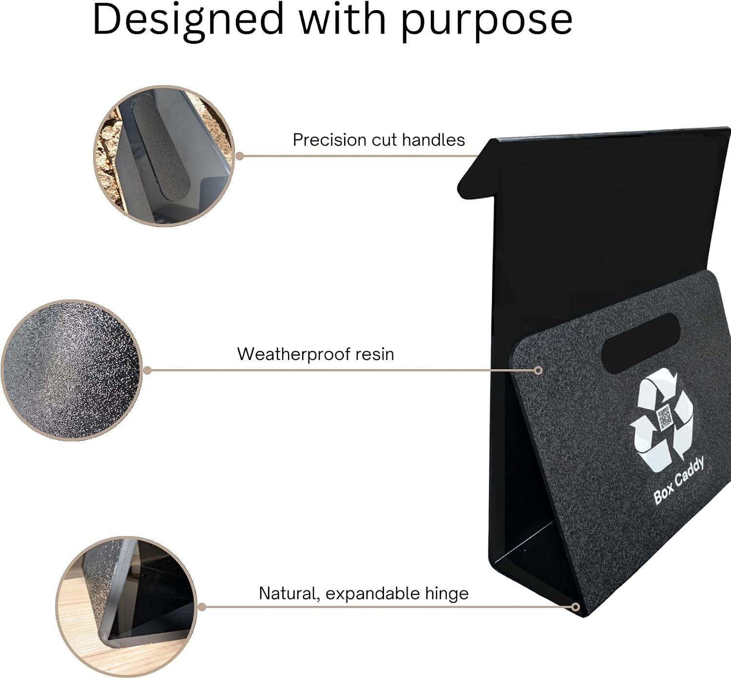Durable Self-Standing Cardboard Storage Bin – Eliminate Clutter, Eco-Friendly