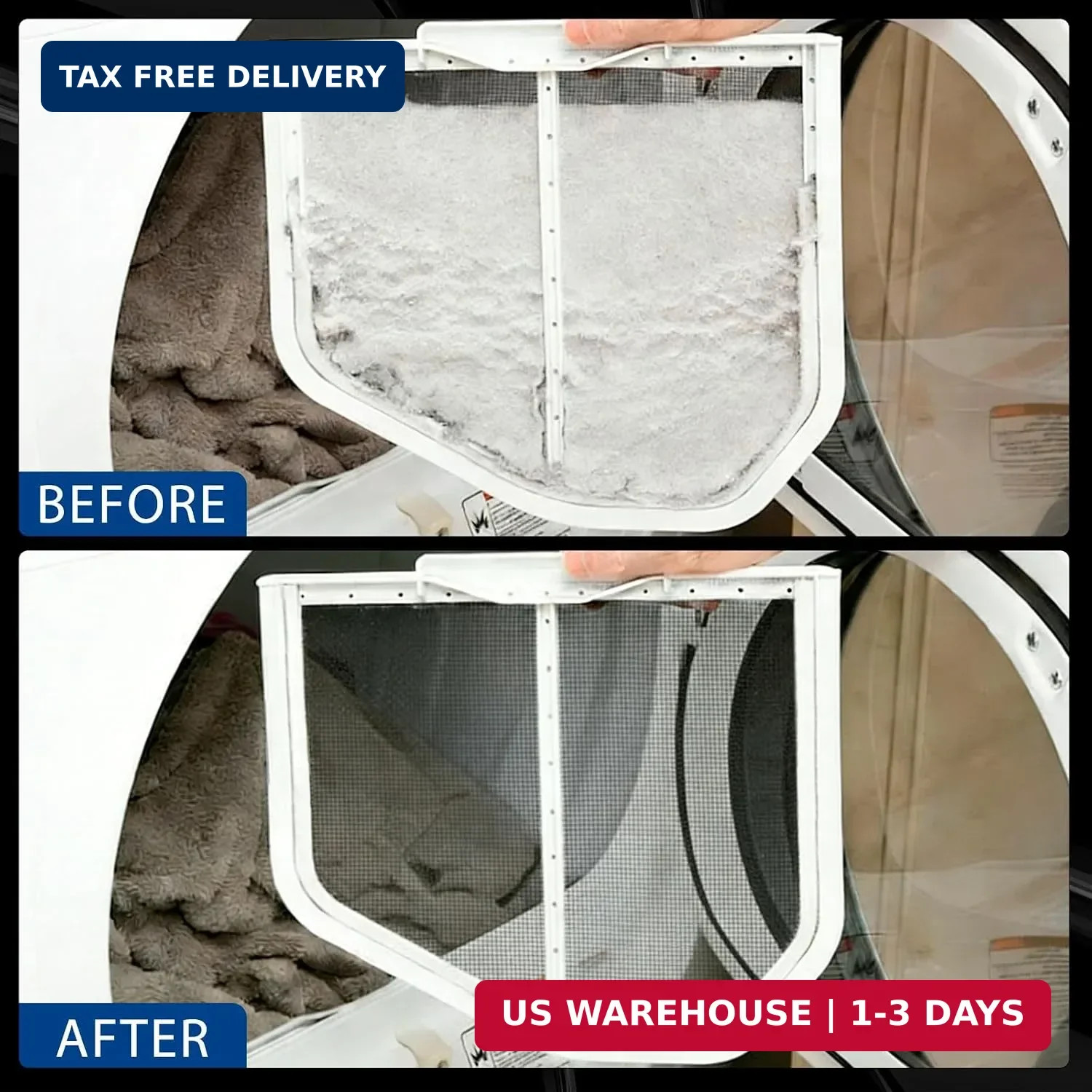 Dryer Vent Cleaner Kit with Flexible Vacuum Hose Attachment – Universal Dryer Li