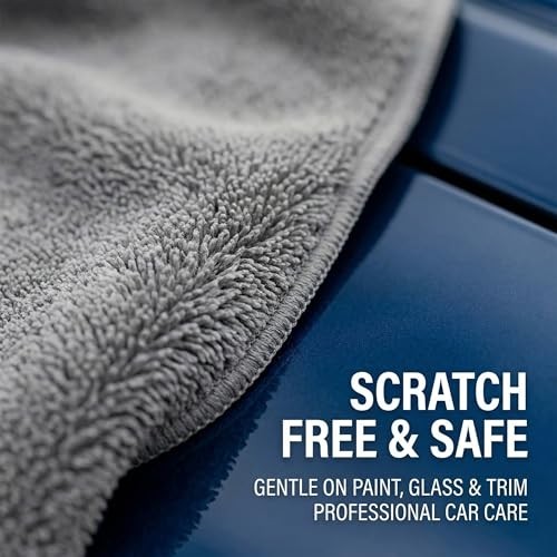 2 Pack Professional Large Microfiber Car Drying Towels (31″ x 24″), Scratch Free