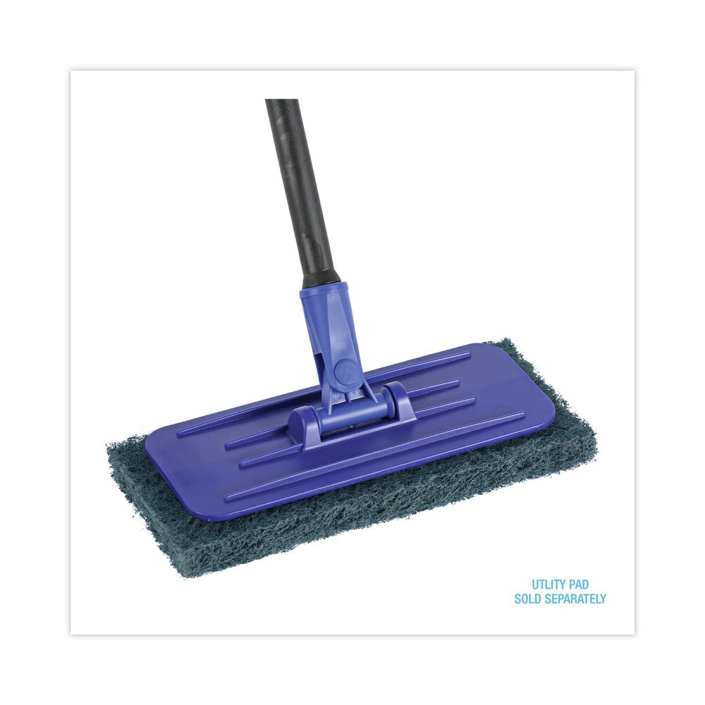Boardwalk 405 4″ x 9″ Plastic Swivel Pad Holder – Blue (12/Carton) New