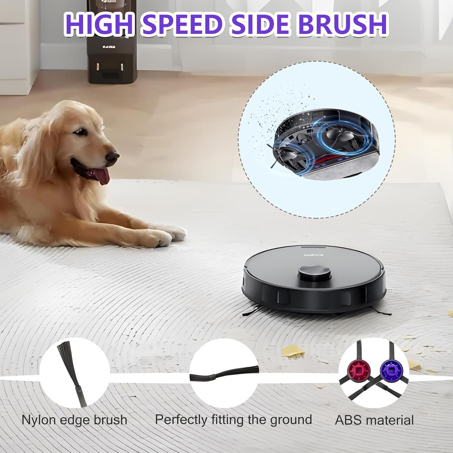 Replacement Parts Kit for Eureka E10s E20 Plus Robot Vacuum Cleaner 1 Main