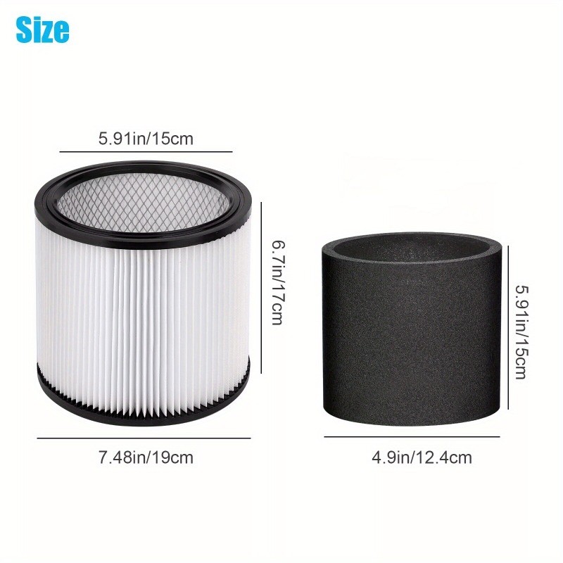 Wet/Dry Cartridge Filter For Shop-Vac Vacuum Cleaner Accessories 90304 90585 Kit