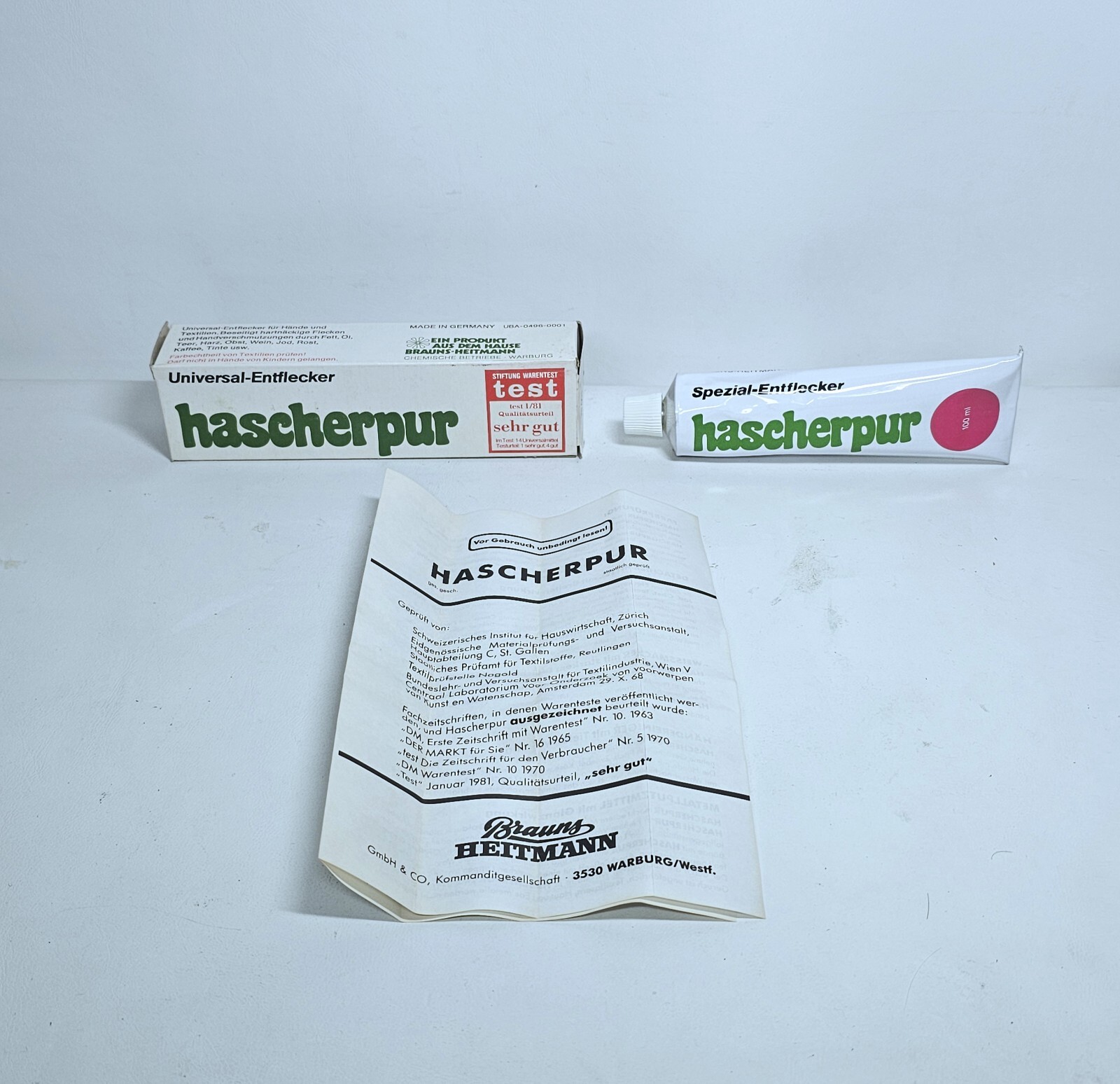 Hascherpur Universal Stain Remover Made In Germany – 100 ml Tube