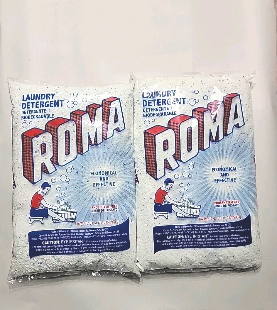 Roma Laundry Detergent – 17.63Oz (Pack of 2)