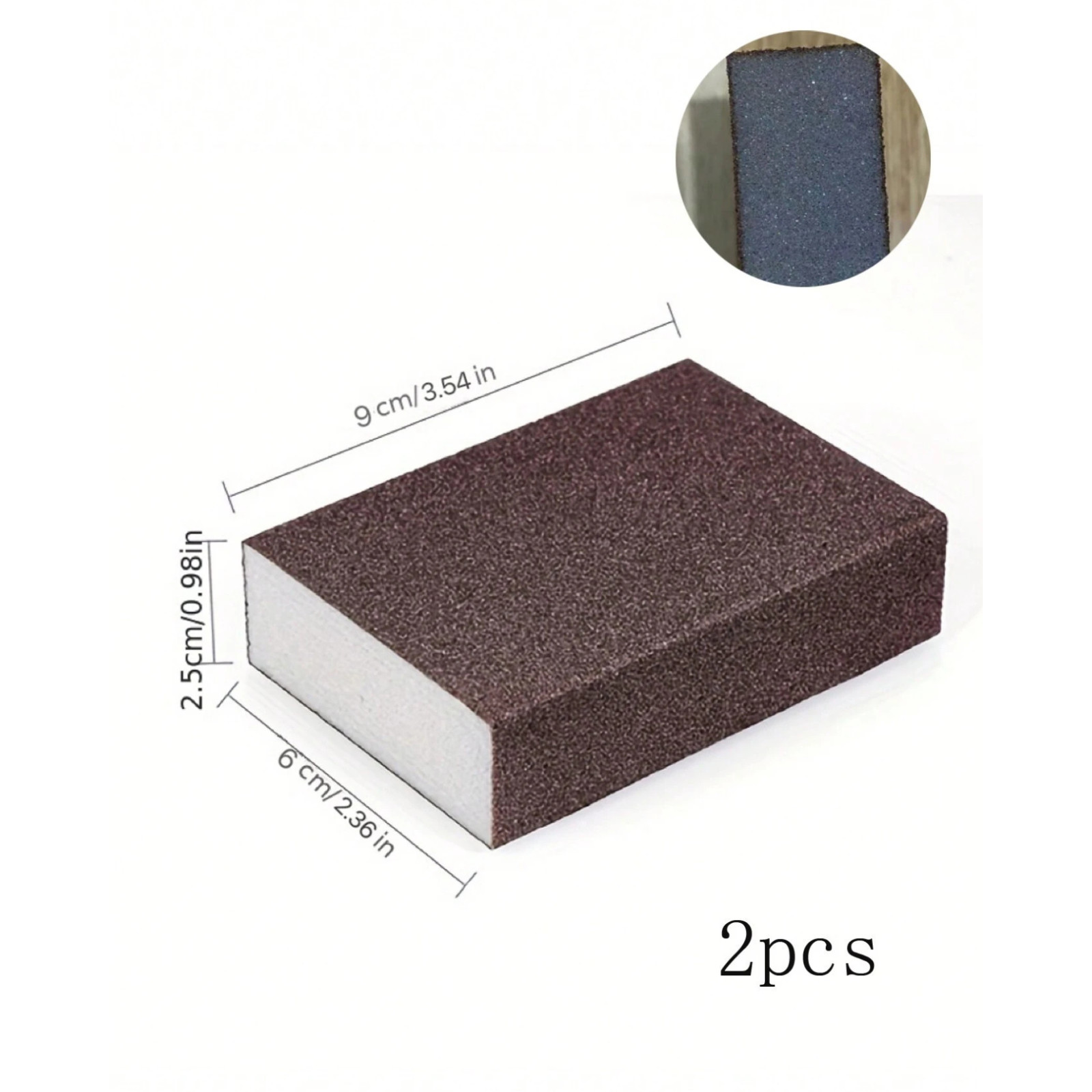 Magic Emery Sponge Cleaning for Reusable Kitchen Pot Washing Rust Stain Remover