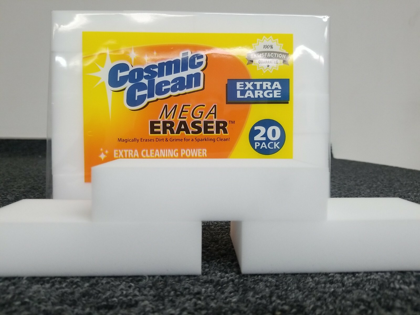 Cosmic Clean Mega Eraser 20 Pack Extra Large melamine sponge