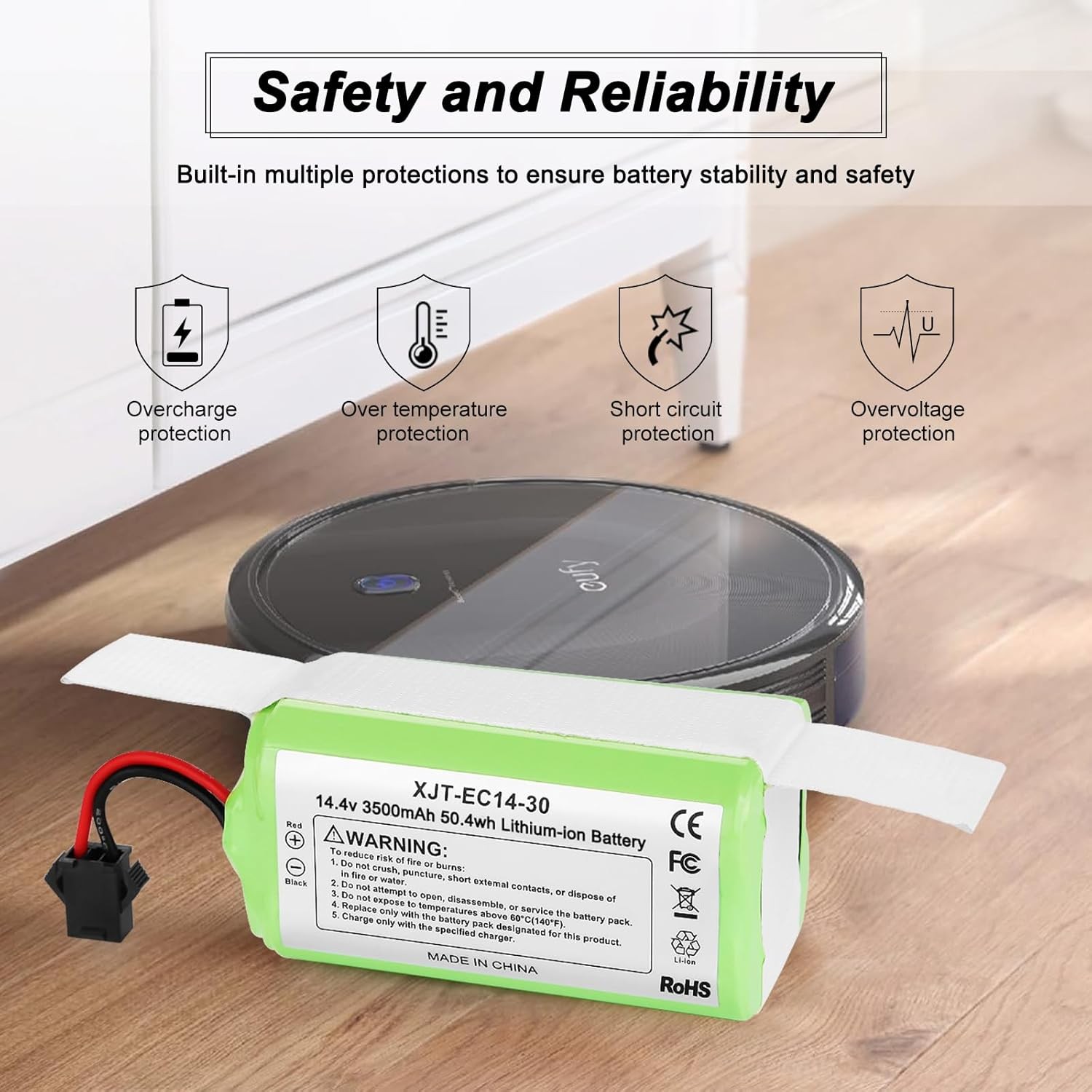Upgraded 3500mAh N79 14.4V Battery for Eufy RoboVac 11 11S 30 15C 25C 35C Robot