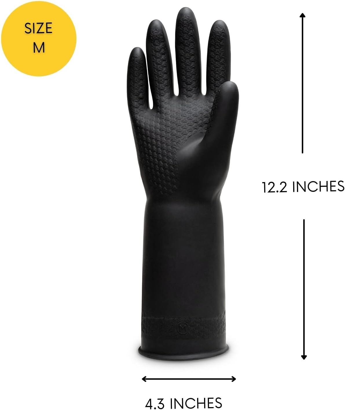 Versatile Extra Thick Rubber Gloves – Ideal for Chemical Handling and Cleaning