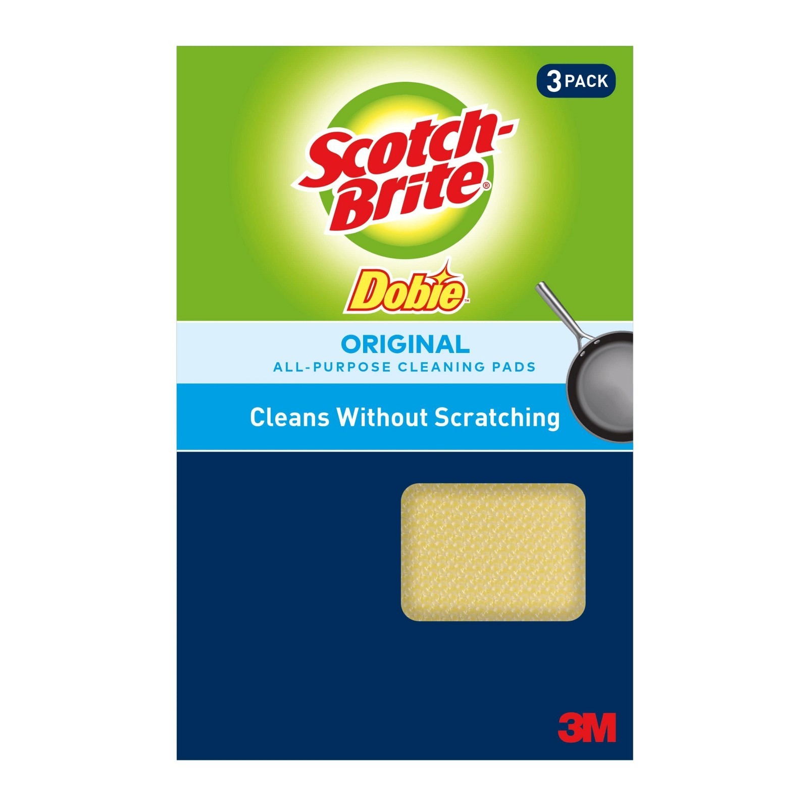 Scotch Brite Dobie All-Purpose Polyurethane Cleaning pad 3 Pack