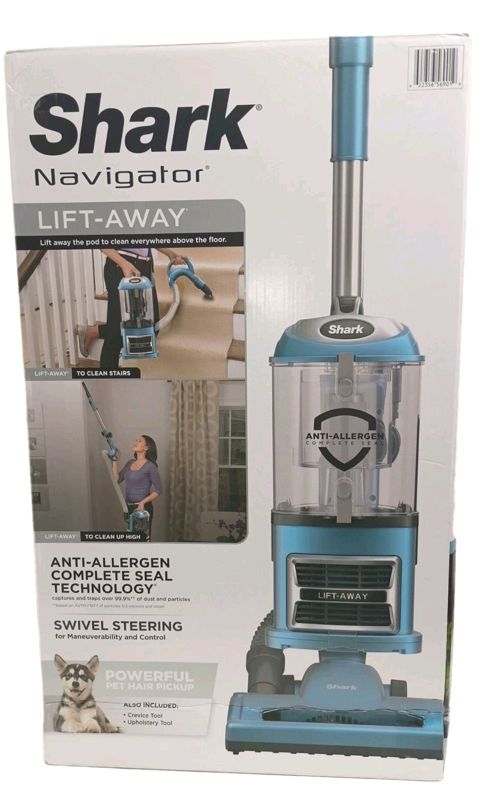 Shark Navigator Lift-Away Upright Vacuum Cleaner – Blue (NV380)