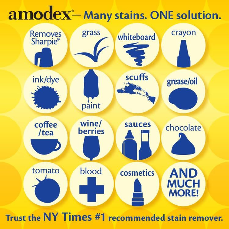 Amodex Ink & Stain Remover 1oz Bottle 1 Fl Oz (Pack of 1), metallic
