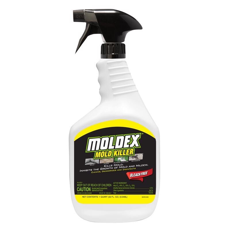 Moldex Mold Killer No Scent Disinfectant Bleach Free Deodorizer & Cleaner 32oz
