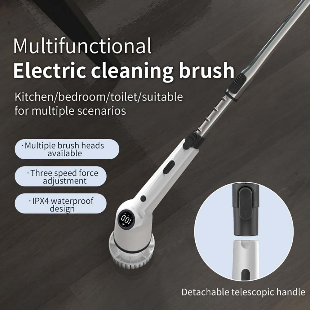 9-in-1 Adjustable Portable Compact Durable Handheld Wireless 9‑in‑1 Electric Mop