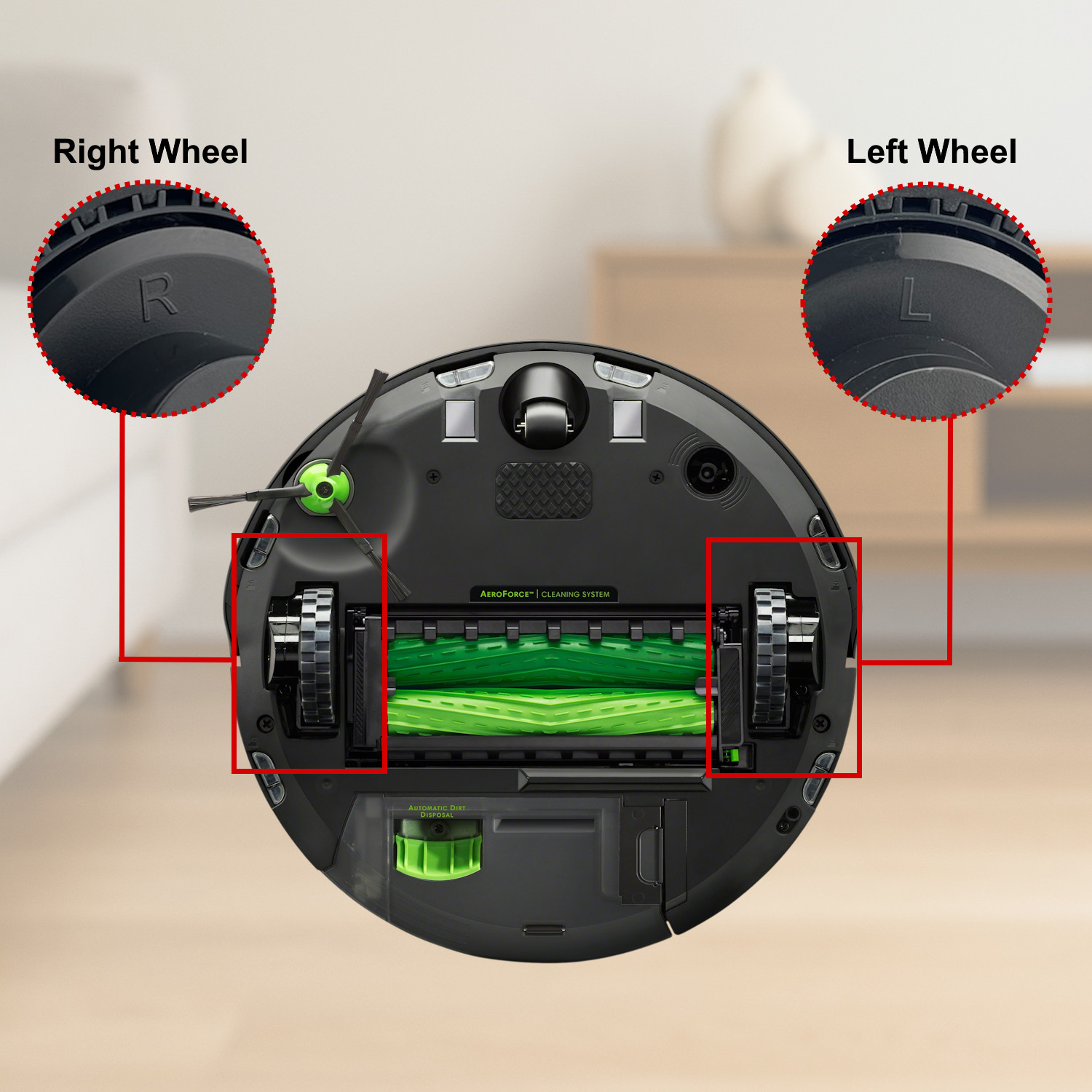 OEM iRobot Roomba Combo j7+ j9+ 10 Max – Replacement Left Wheel Drive Motor