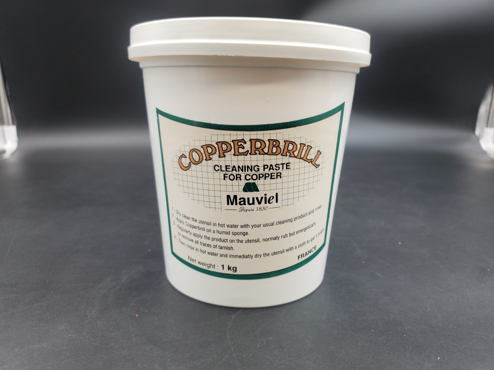 NEW Mauviel Copperbrill Copper Cleaner Paste, 1 Liter / 1kg