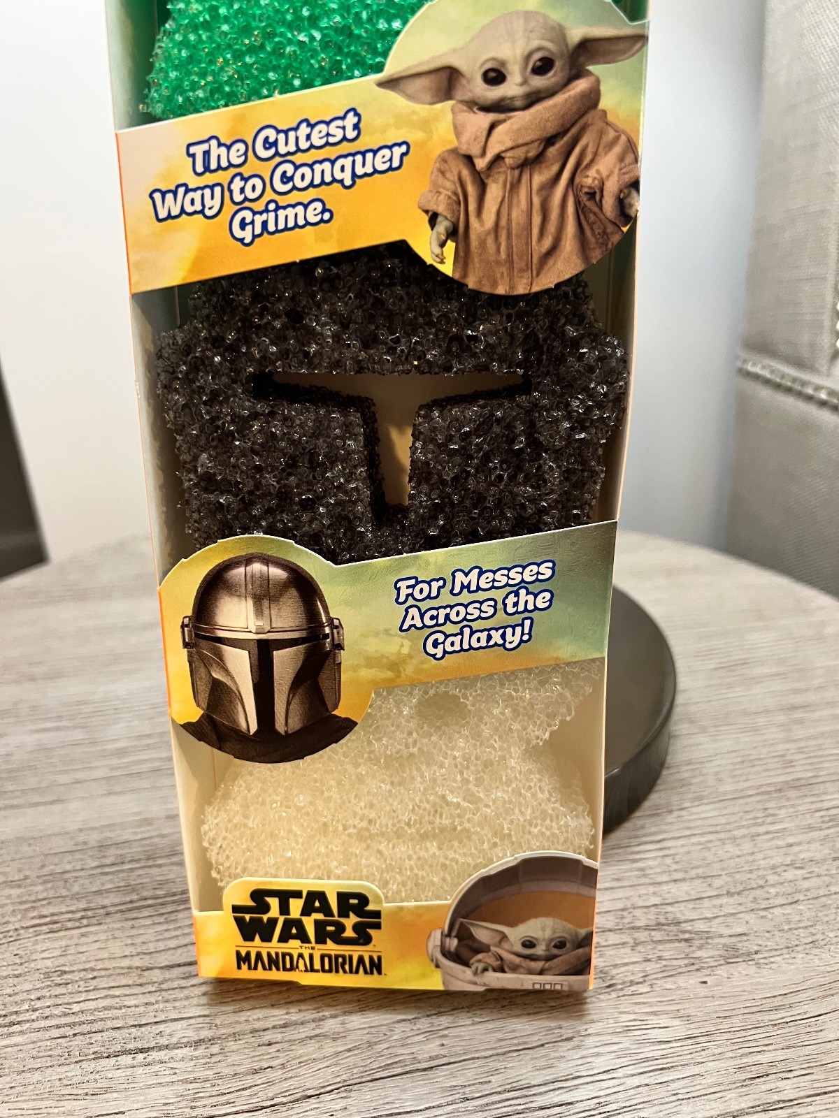 Star Wars Mandalorian Special Edition Scrub Daddy 1 Pack with 3 Designs NIB