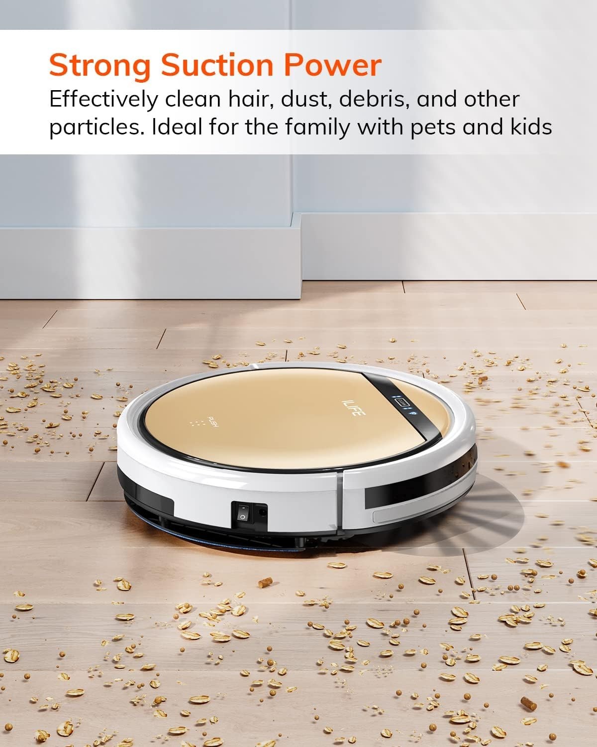 High-Efficiency V5s Plus Robot Mop & Vacuum – Ideal for Hard Floors & Carpets