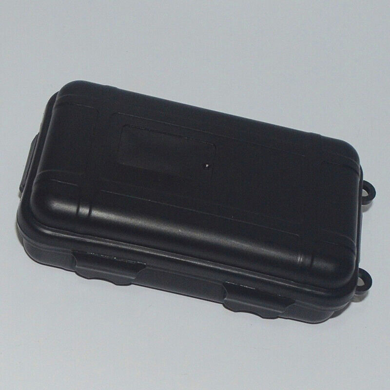4pcs Black Plastic Sealed Storage Box Waterproof Case Dust-proof Dry Outdoor NEW