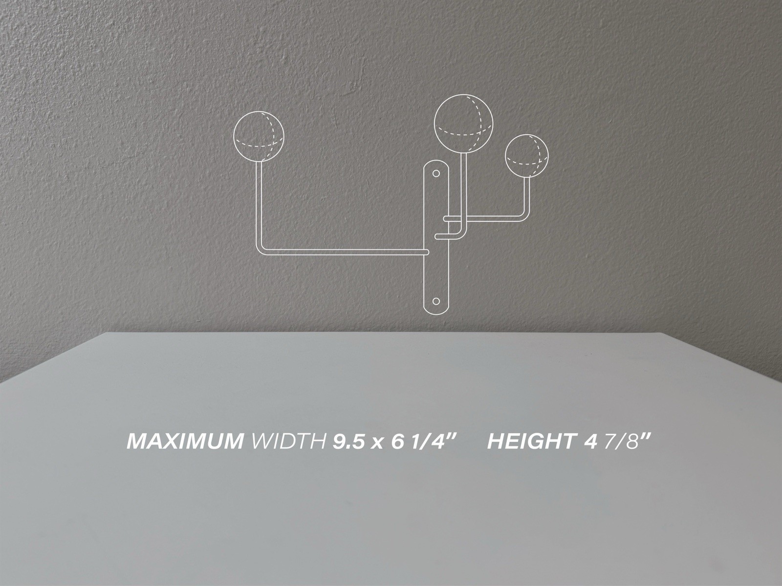 Mid Century Hooks Coat Rack Entryway Organizer Modern Minimalist Wall Art Decor