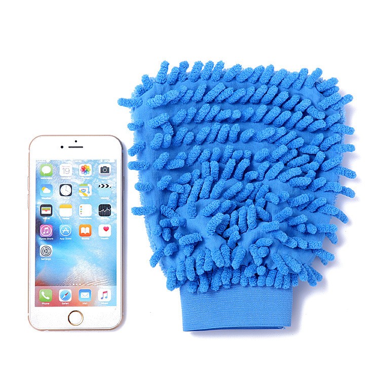 Double-sided chenille car wash gloves, car cleaning tools car cleaning gloves