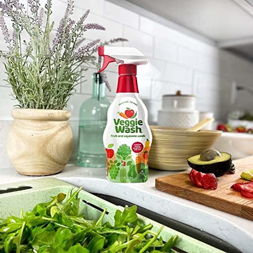 2-Pack Natural Fruit & Vegetable Wash – 32oz Unscented Produce Cleaner