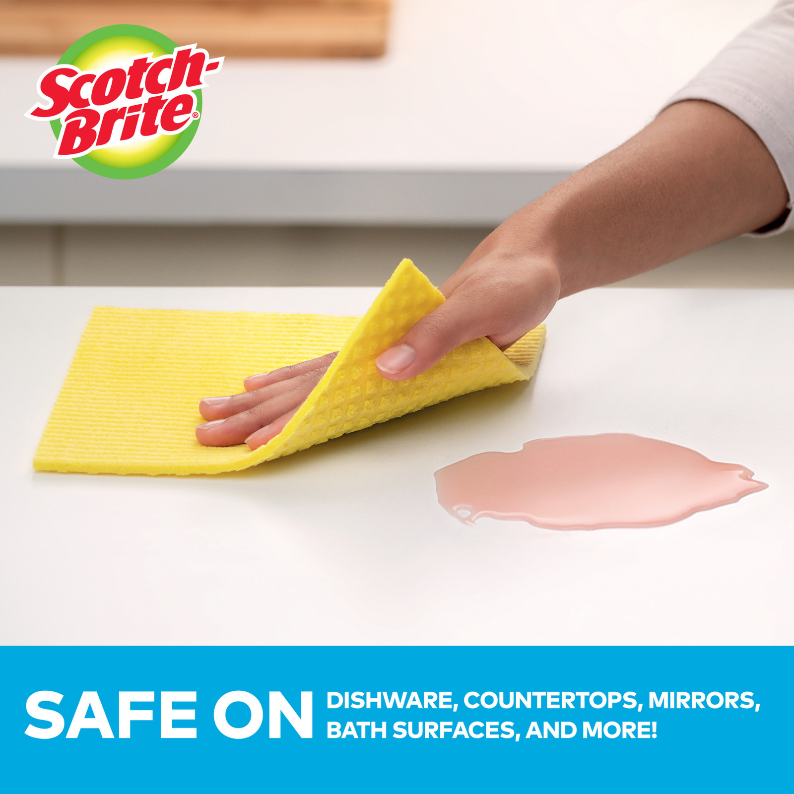Scotch-Brite Sponge Cloths: 2-pack / Assorted (2 colors)