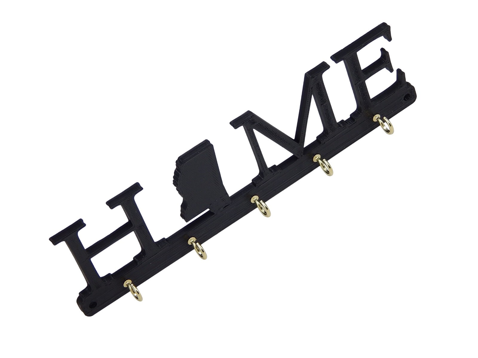 Mississippi Home State Shape Key Holder Hanger Rack Hooks Housewarming Wall Gift