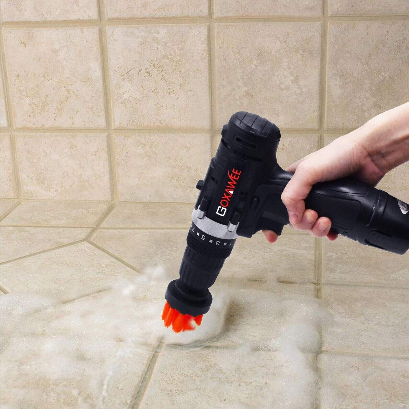 3 Drill Brush Set Power Scrubber Drill Attachment For Carpet Tile Grout Cleaning