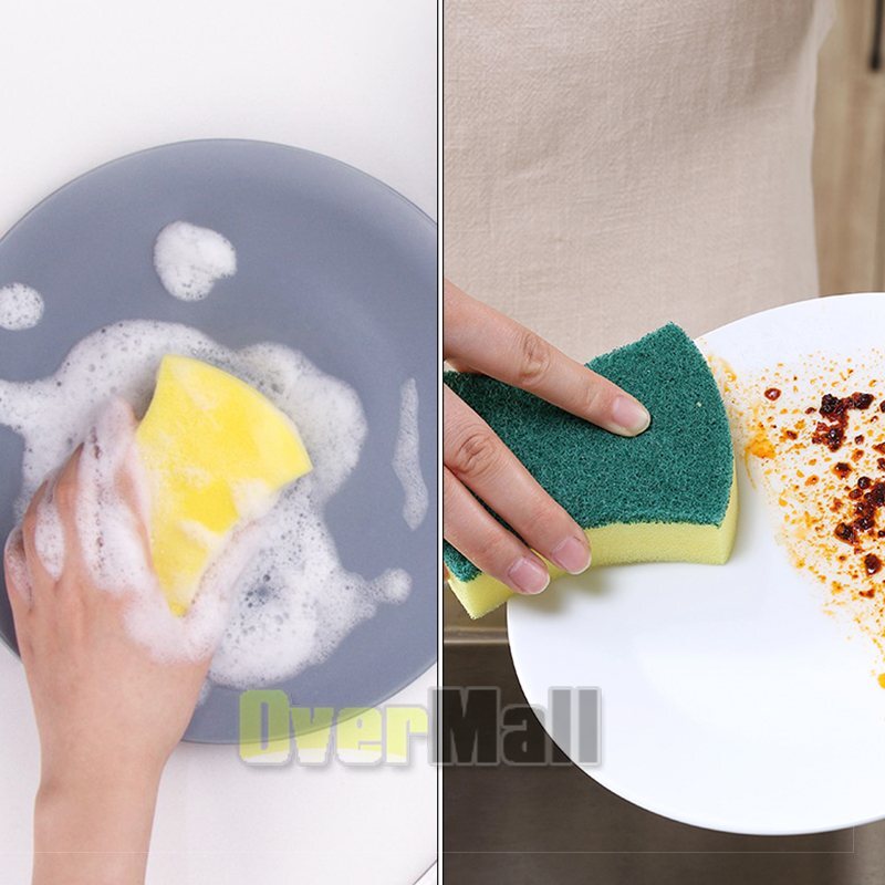 6-72 pcs Scrub Scrubbing Sponges Kitchen Cleaning Non-Scratch Stove Dish Sponge