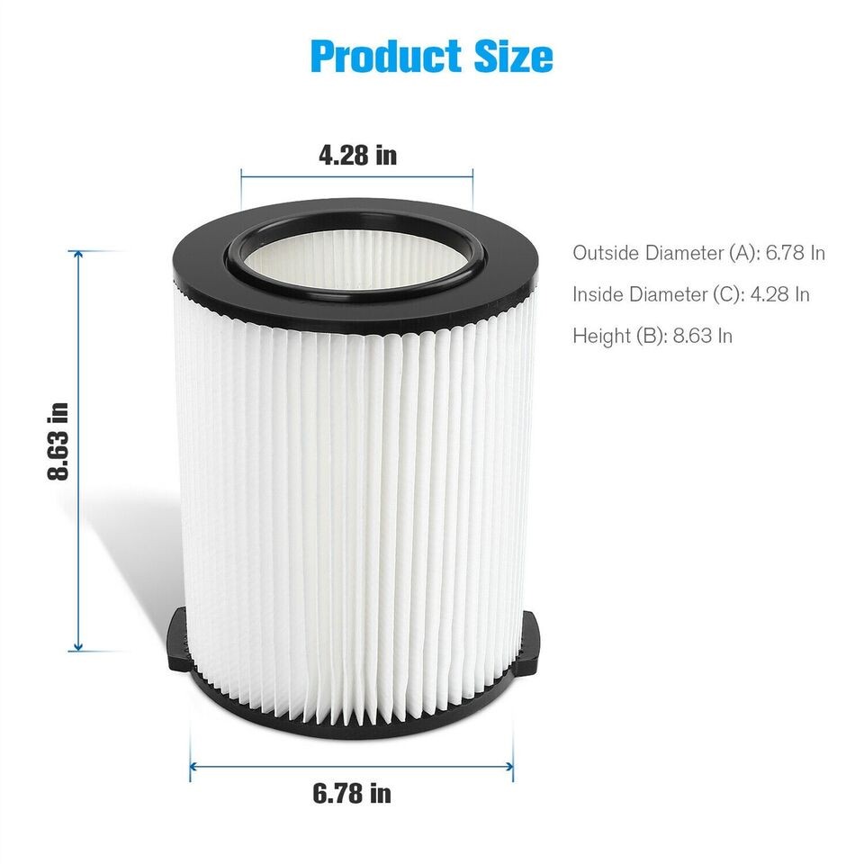 VF4000/VF4200 Replacement Filter For Ridgid WD1280 WD1450 WD1851 WD1956 WD1680