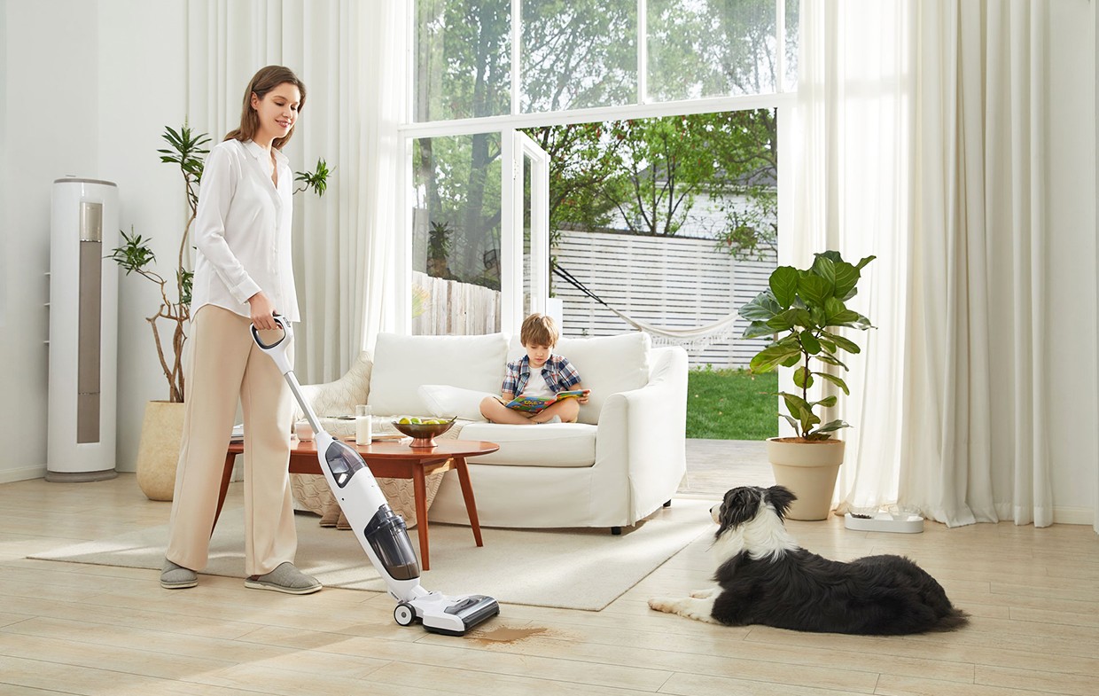 Tineco iFLOOR 2 MAX Wet Dry Vacuum Cordless Floor Cleaner White – Excellent