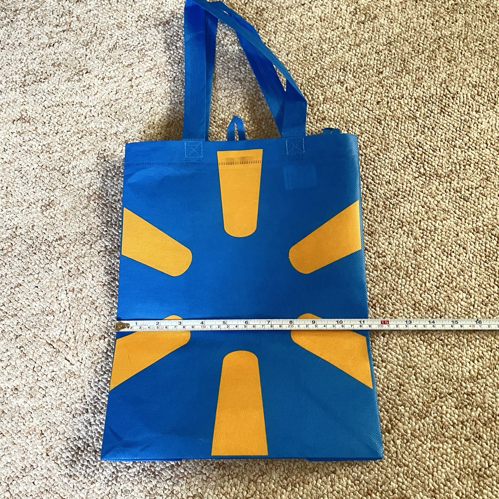 5 Pieces Walmart Reusable Shopping Bag Recycle Groceries Bag Blue