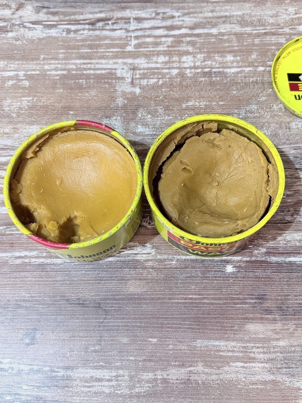 2 SC Johnson Paste Wax The Original Formula, 16 oz (1 lb) Discontinued 90% Full