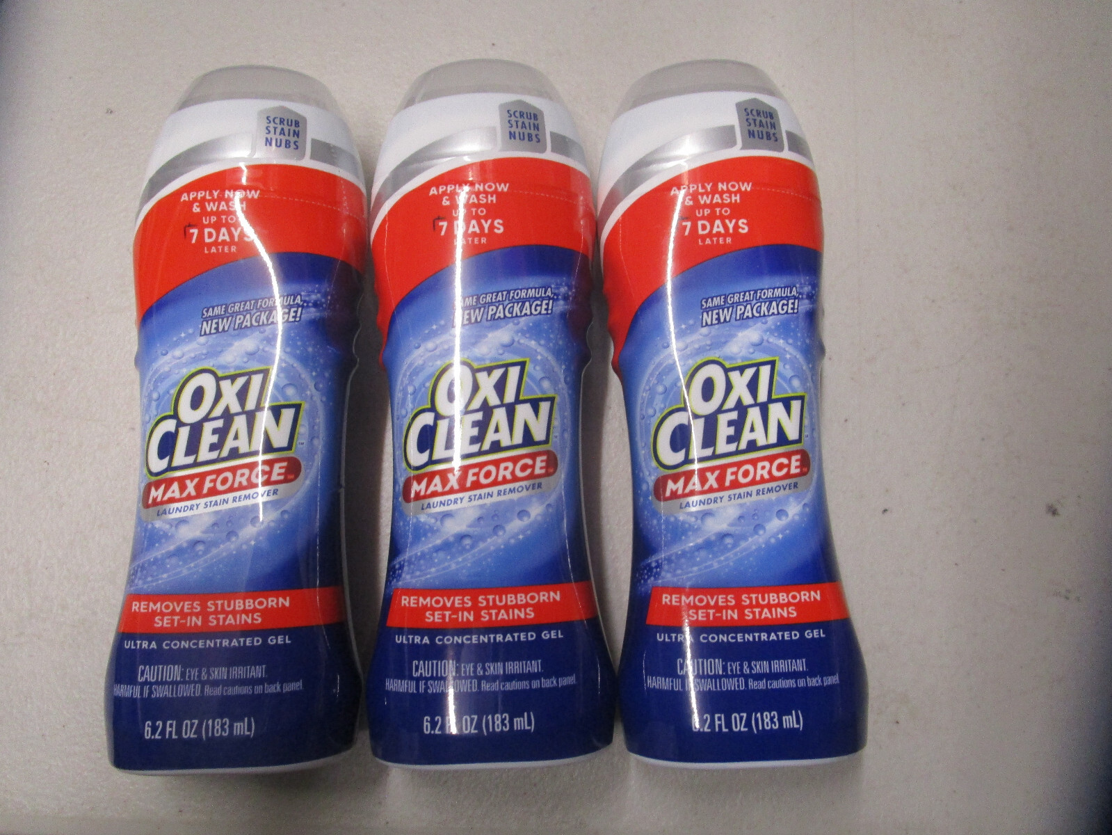 Oxi Clean Max Force Gel Stain Remover Oxi Stick 3-6.2 Oz Gel Sticks
