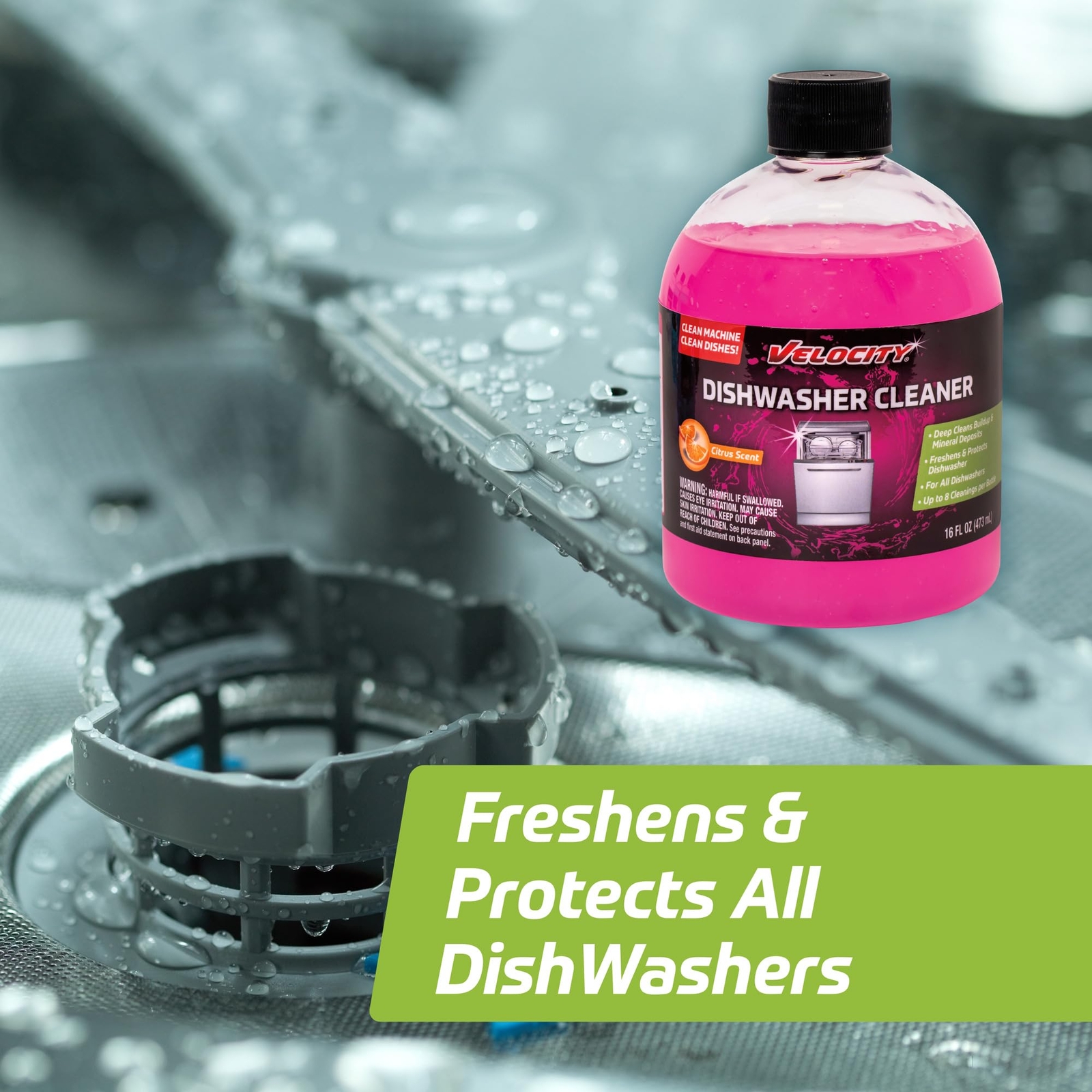 Dishwasher Cleaner and Deodorizer – 8 Uses Per Bottle. Dishwasher Cleaner and…