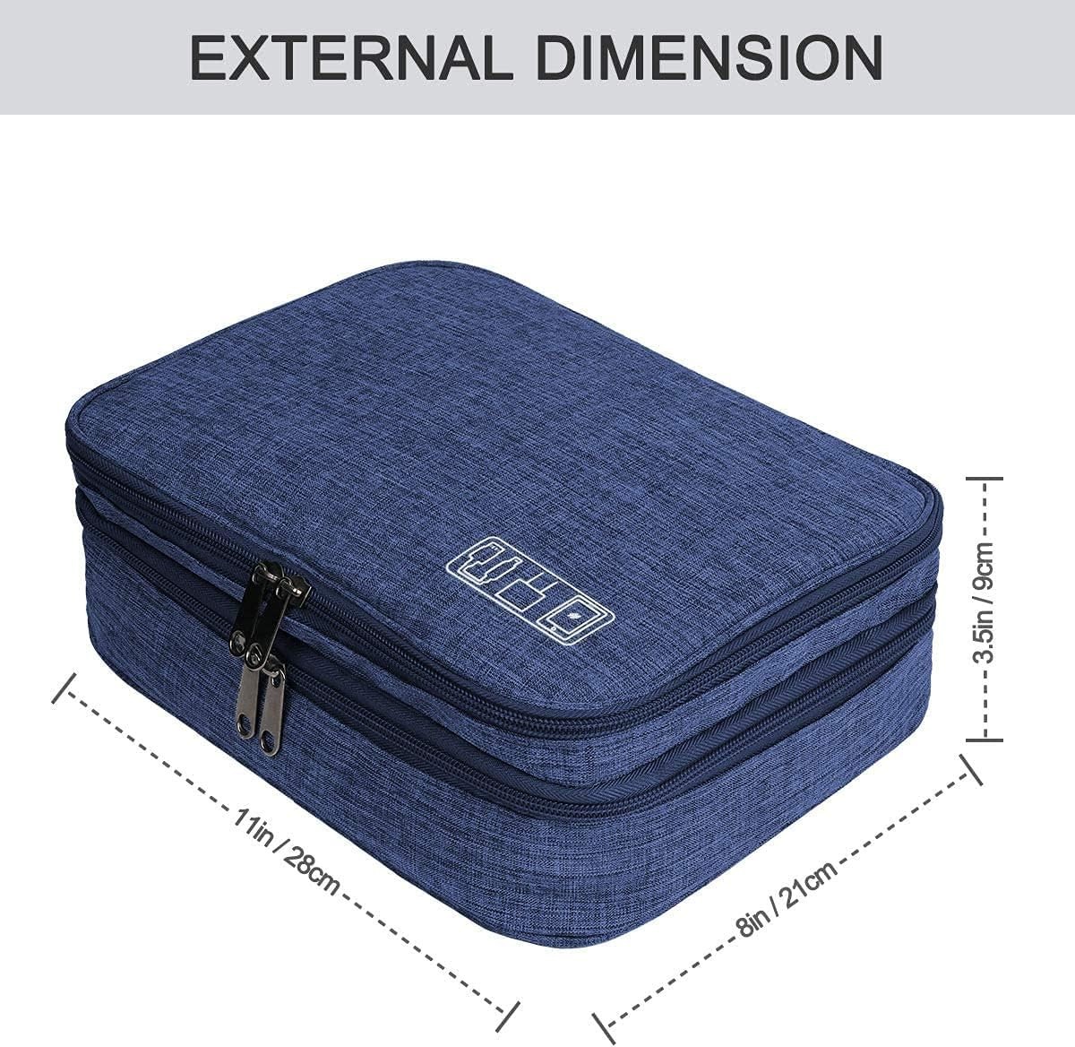 Electronics Organizer Travel Cable Organizer Bag Waterproof Accessories Case