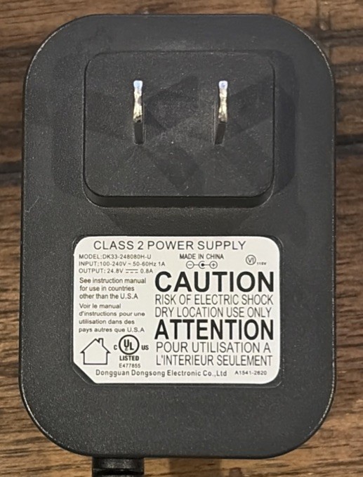 GENUINE SHARK AC Power Supply/Adapter DK33-248080H-U For Rocket Cordless Vacuum