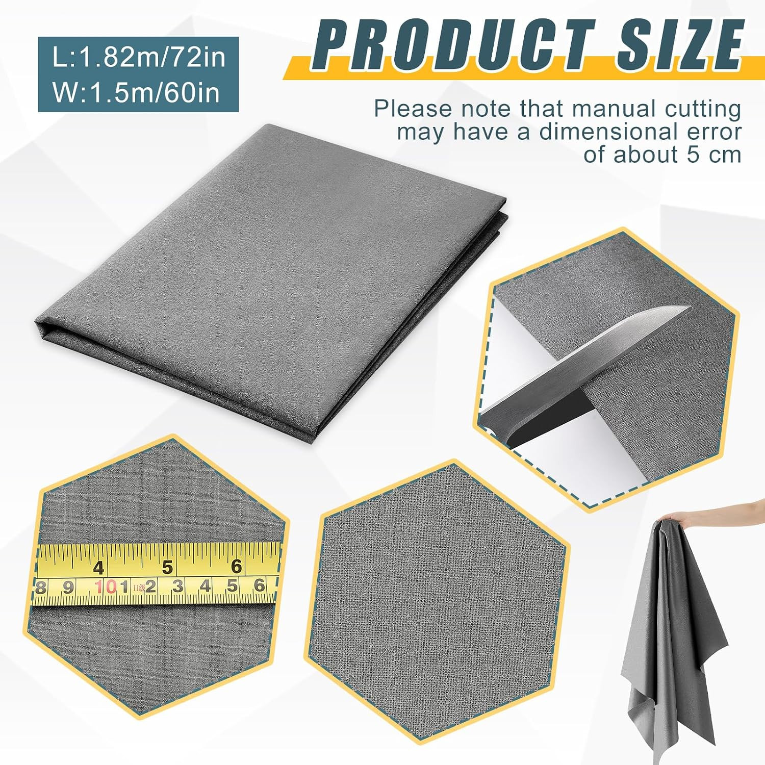 60 x 2 Yard Scorch Resistant Fabric Insulated Blend Ironing Scorch Cloth Protect