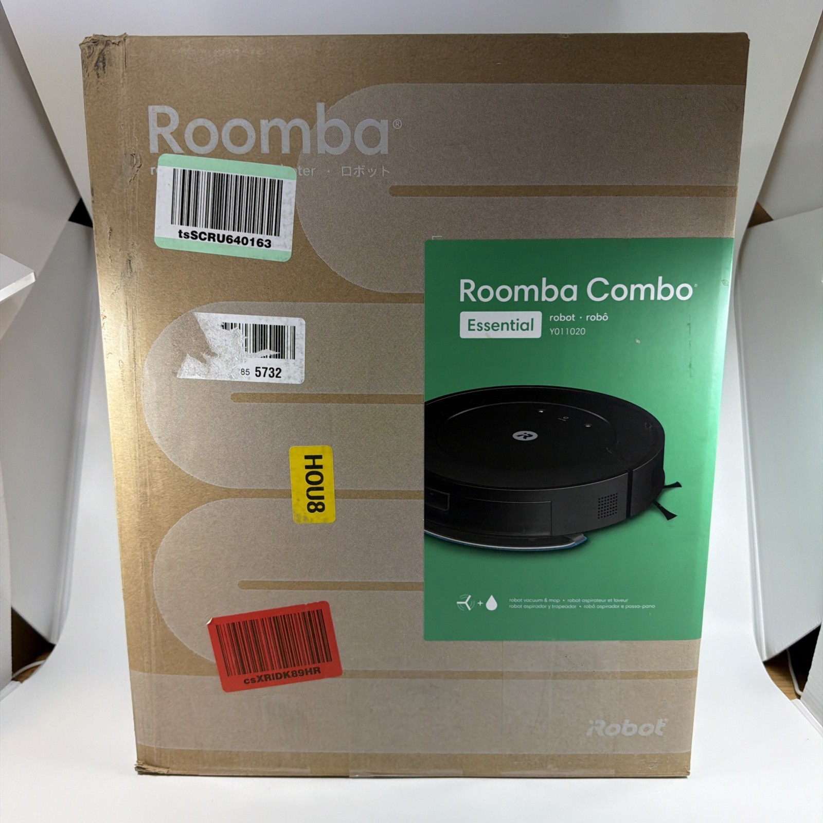 iRobot Roomba Combo Essential Robot Vacuum and Mop Y011020 Black