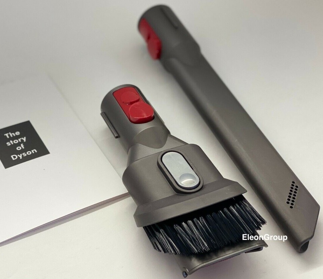 Dyson V7 V8 V10 Mini Soft Dusting Brush & Crevice Tool Attachments New & Genuine