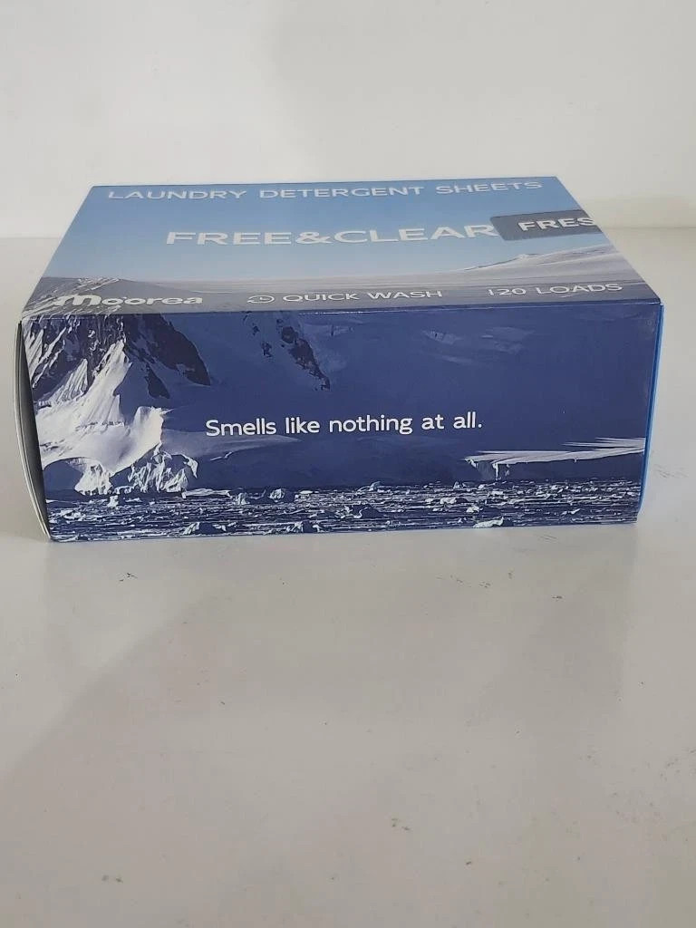 Laundry Detergent Sheets Fragrance Free 120 Loads
