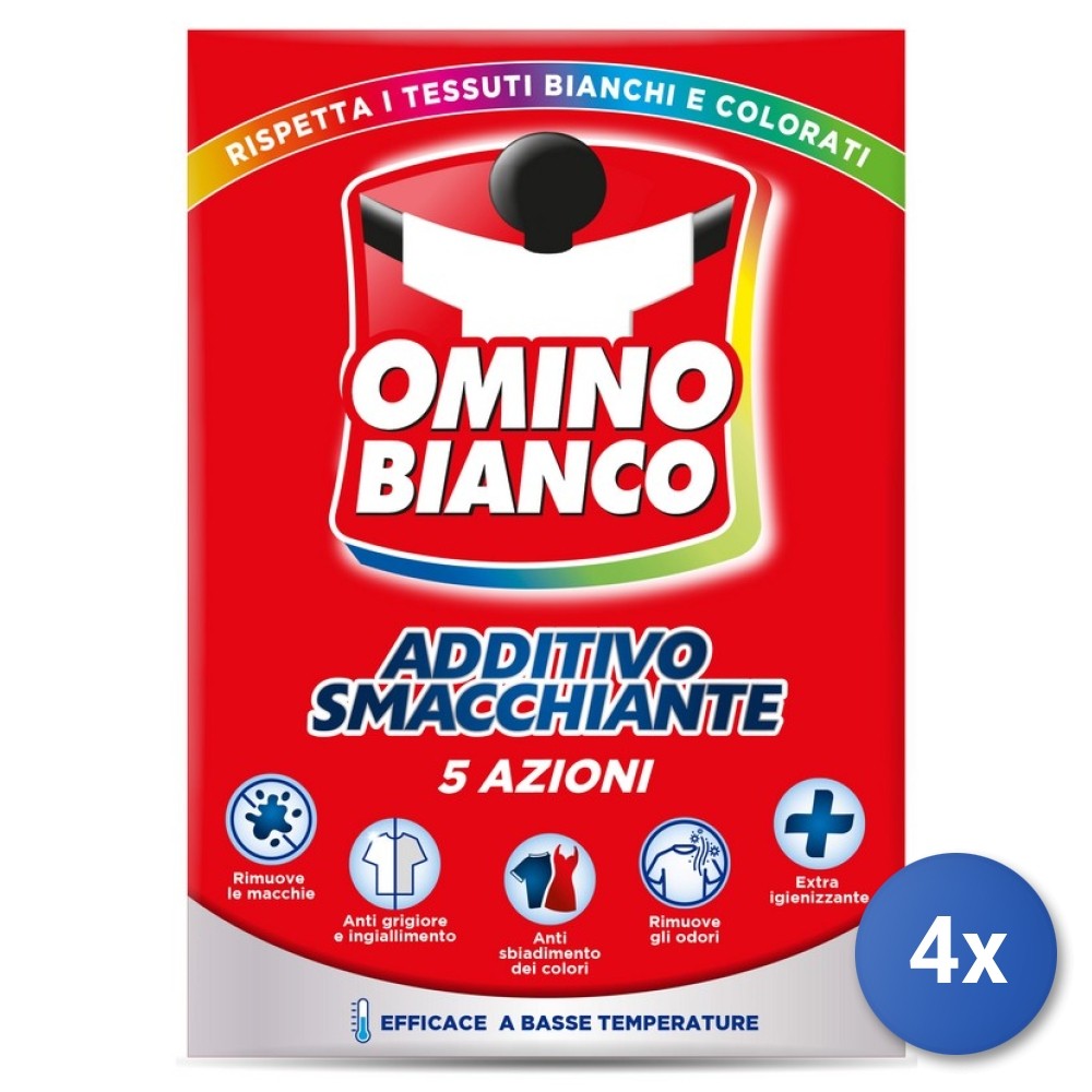 4X Omino Bianco Perborato 500 Grams 5 In 1 Made In Italy