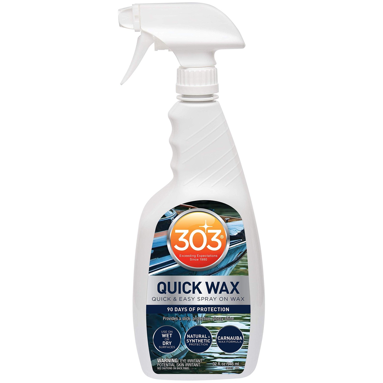 1 PCS 30213 32oz 303 Marine Quick Carnauba Wax 90 Days Protection Polish