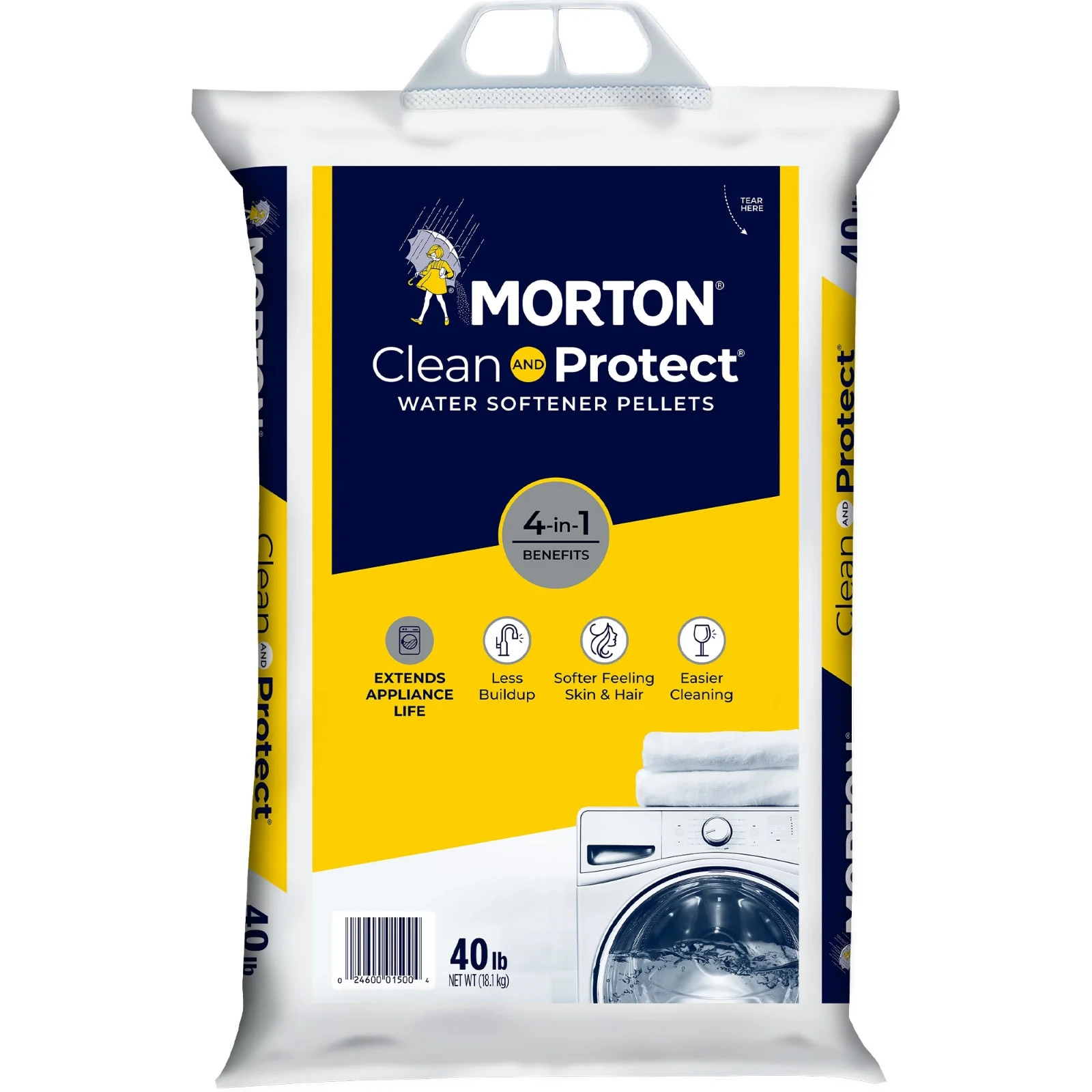 (6 pack) Morton® Clean and Protect Water Softener Salt Pellets, 40 lb Bag