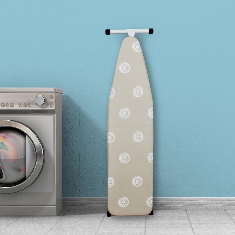 Ironing Board W/ Adjustable Steel Frame Cotton Cover Efficient Steam Release