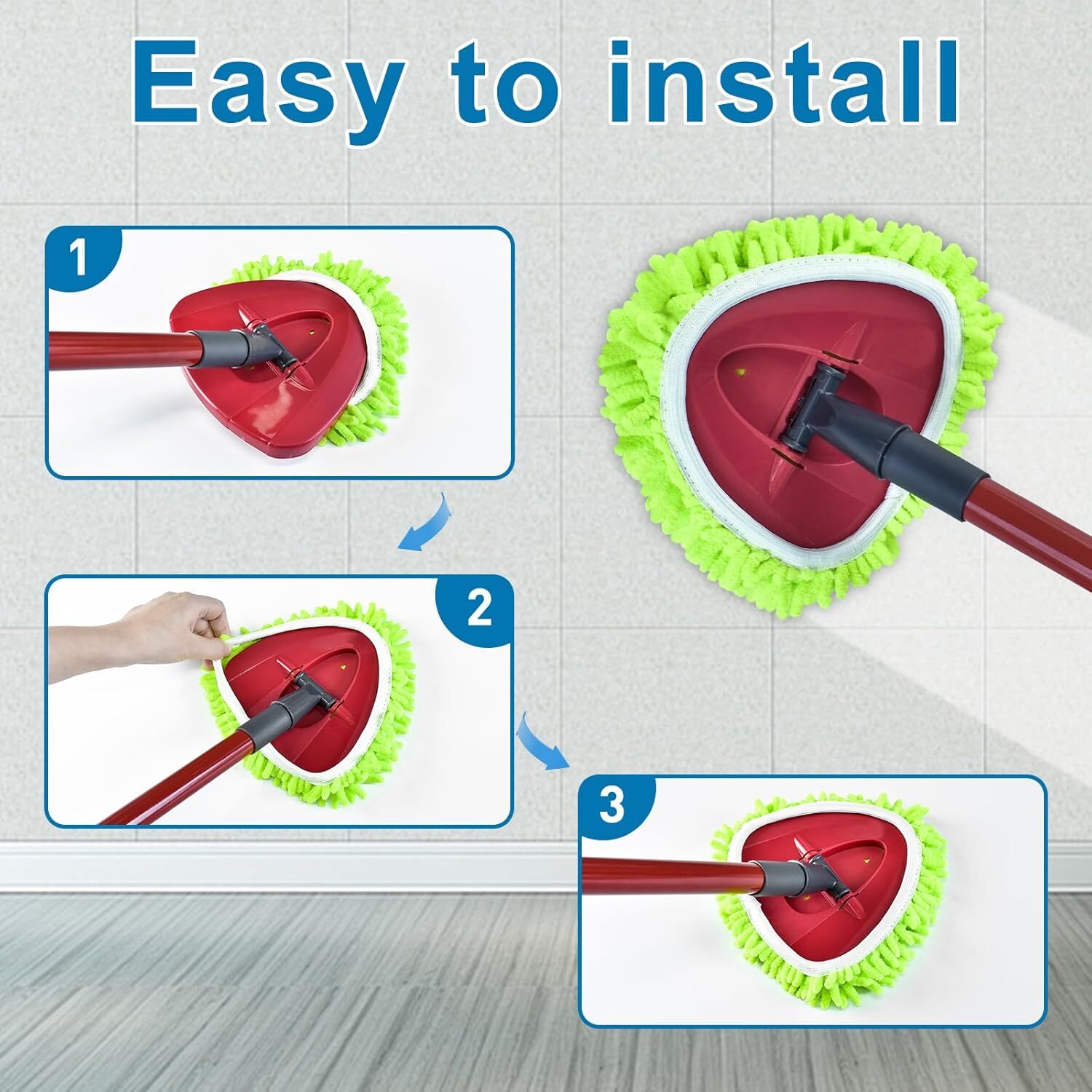 Spin Mop Heads Replacements for Ocedar Easywring 1 Tank System 3 Pack…