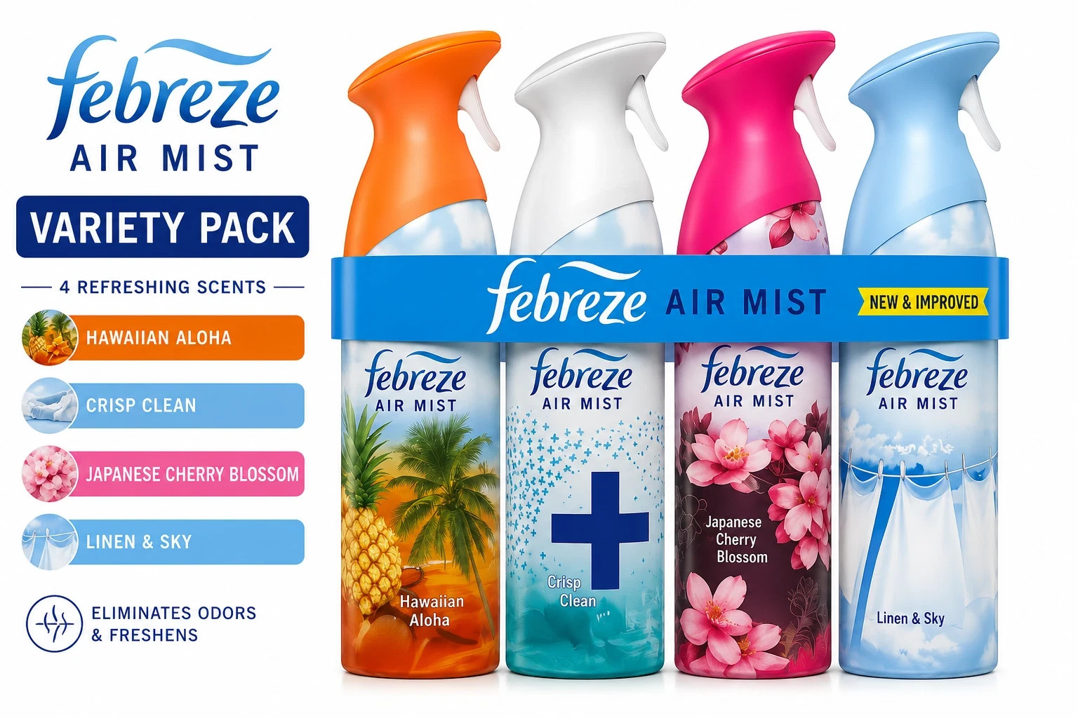 Febreze Air Mist Fabric & Room Air Freshener Spray FAST SHIPPING