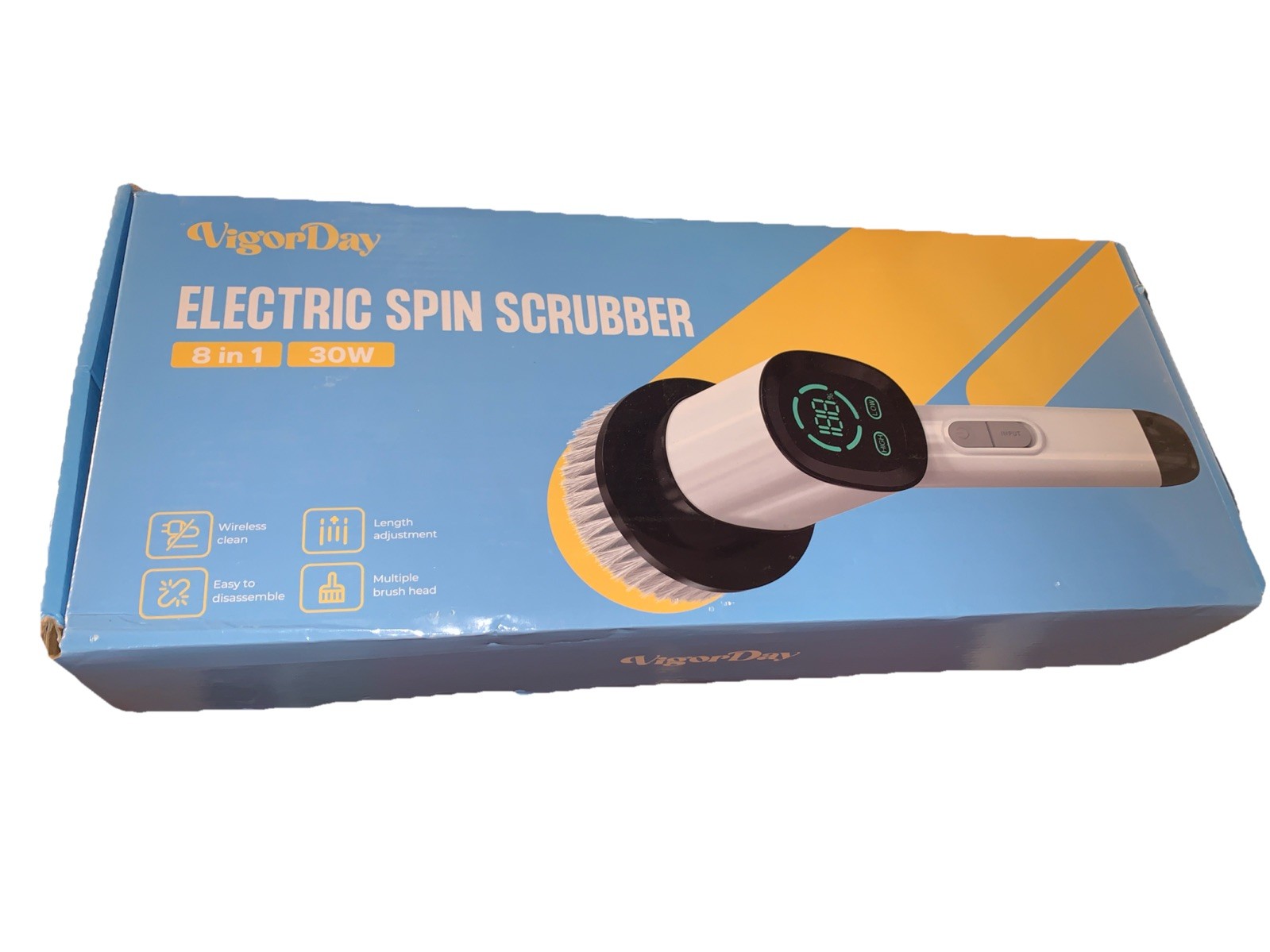 Electric Spin Scrubber for Cleaning Bathroom Cordless Cleaning Brush Power Sc…