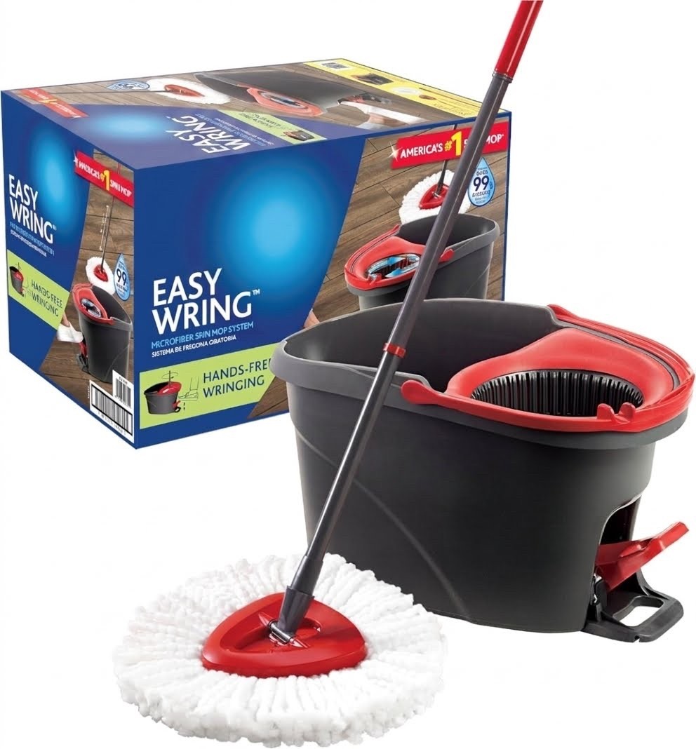 EasyWring Microfiber Spin Mop, Bucket Floor Cleaning System