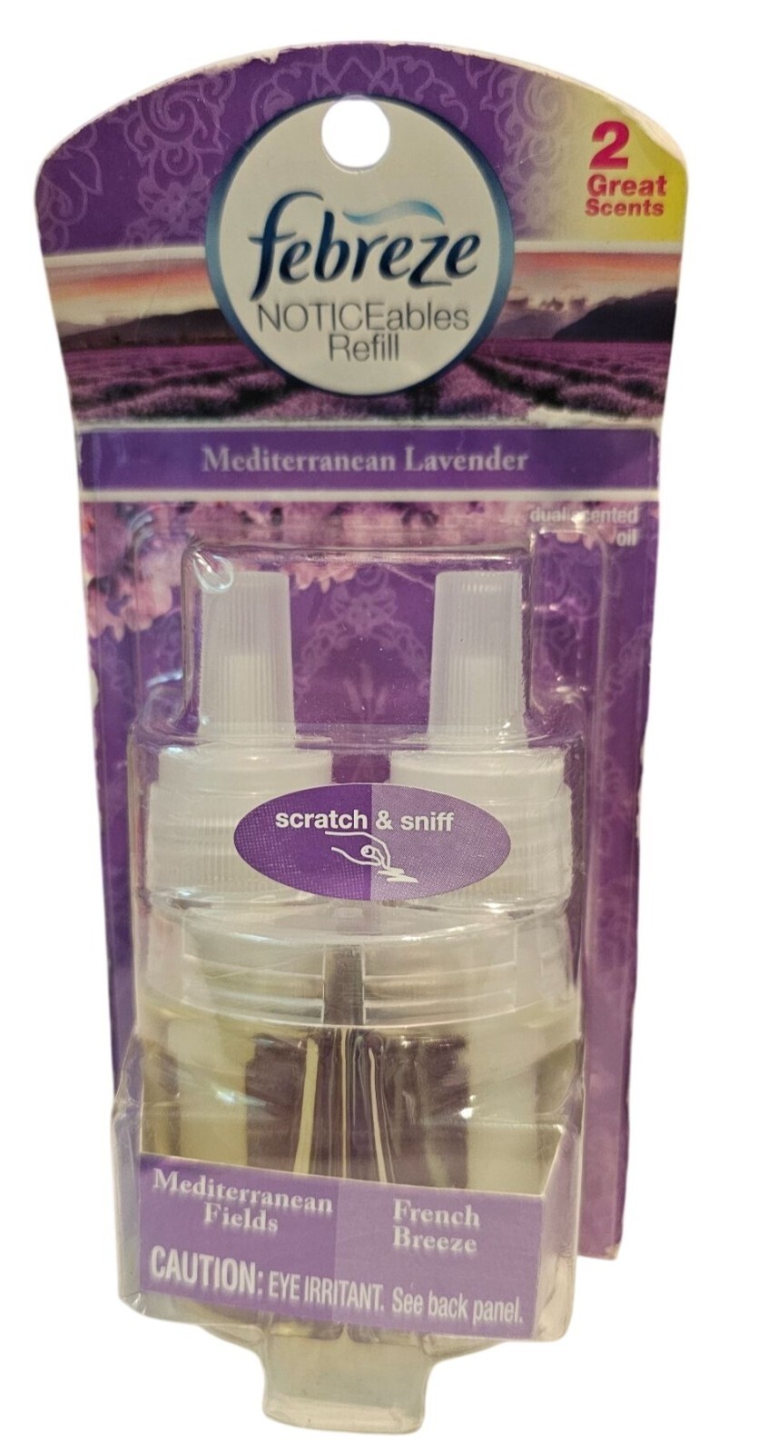 Febreze Mediterranean Lavender Plug Noticeables Scented Oil Refills NEW Scents